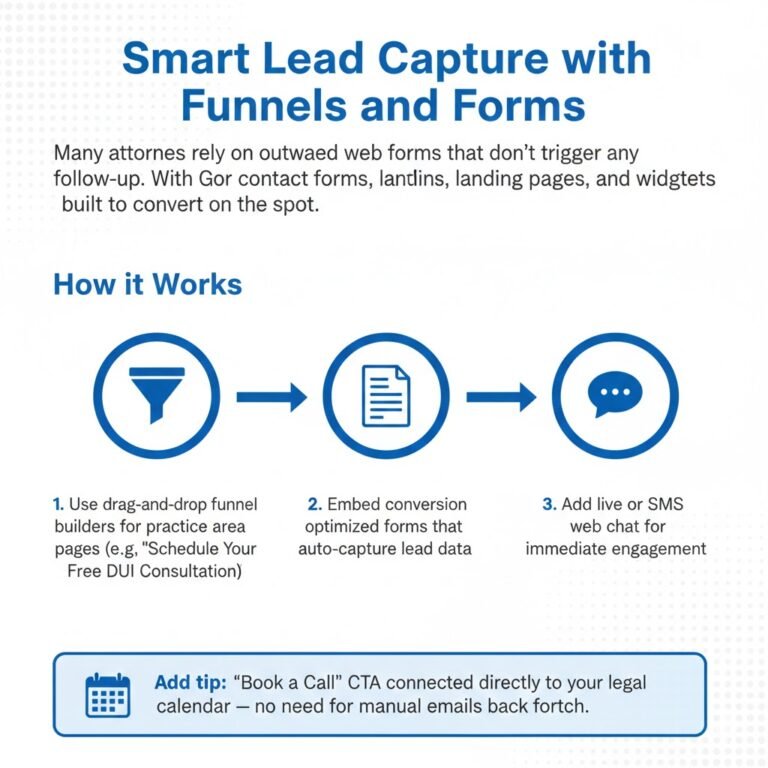 Discover how GoHighLevel CRM empowers attorneys to capture, nurture, and convert more legal leads with ease.